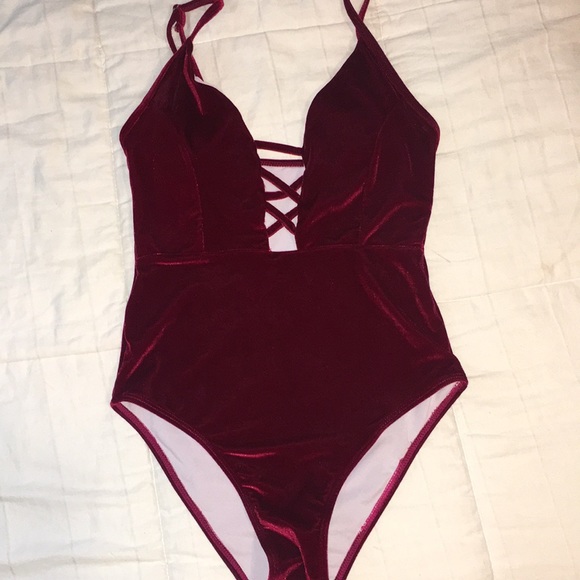 Other - Velvet red one piece